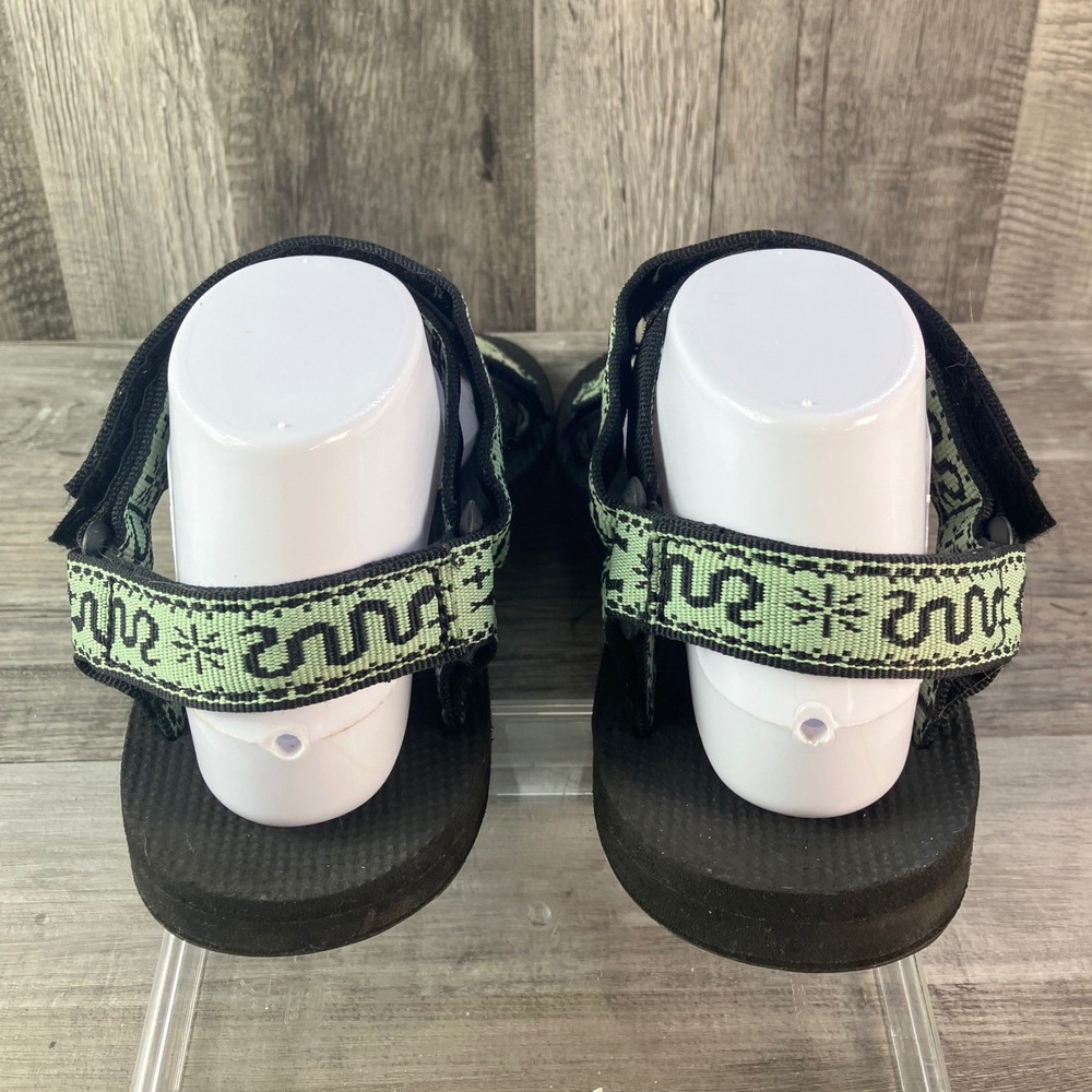 Teva Original Universal Green Black Geometric Sandals 1003987 Womens 9 Mens 7 - Picture 4 of 7